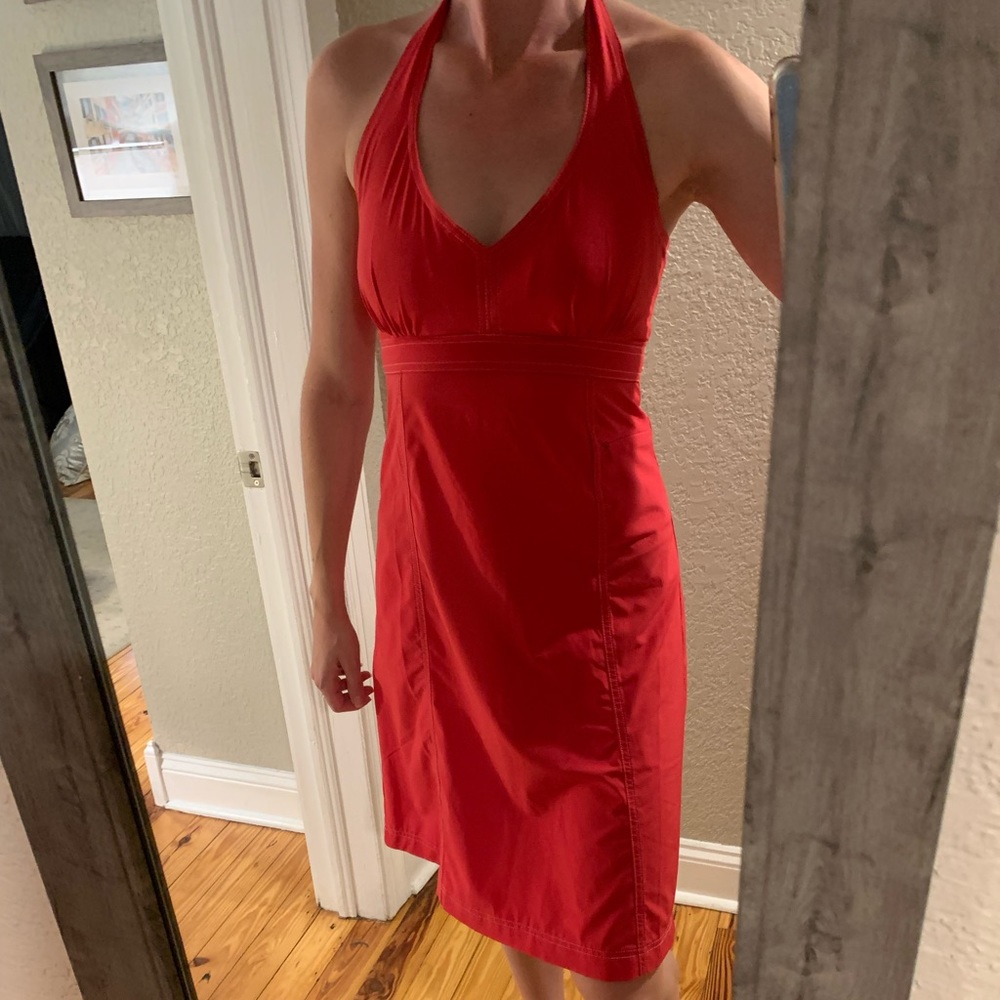 Athleta Pack Anywhere Halter Dress Pink Size 4